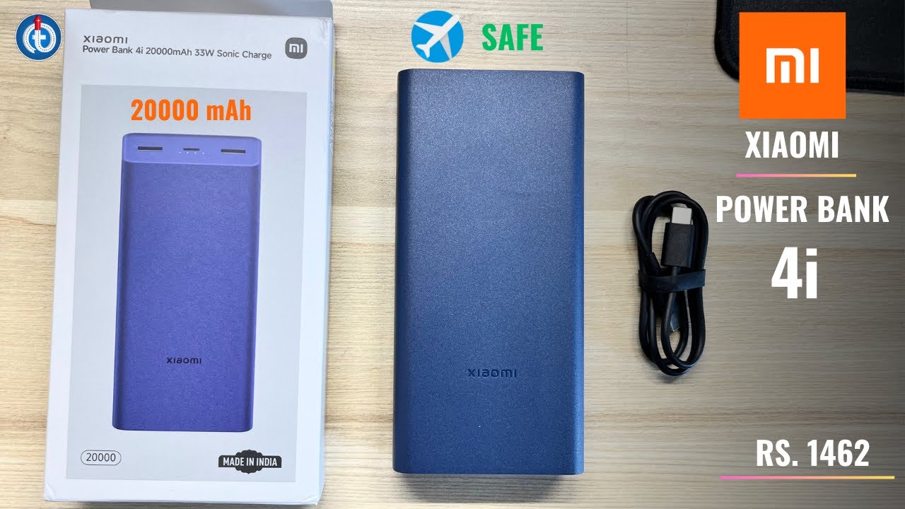 Xiaomi Power Bank 4i 20000 mAh 33W Super Fast Charging Review