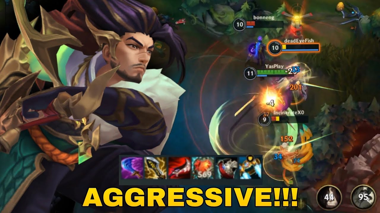 NEW AGGRESSIVE YASUO BUILD & RUNES | WILD RIFT LEAGUE OF LEGENDS | 14 KILLS