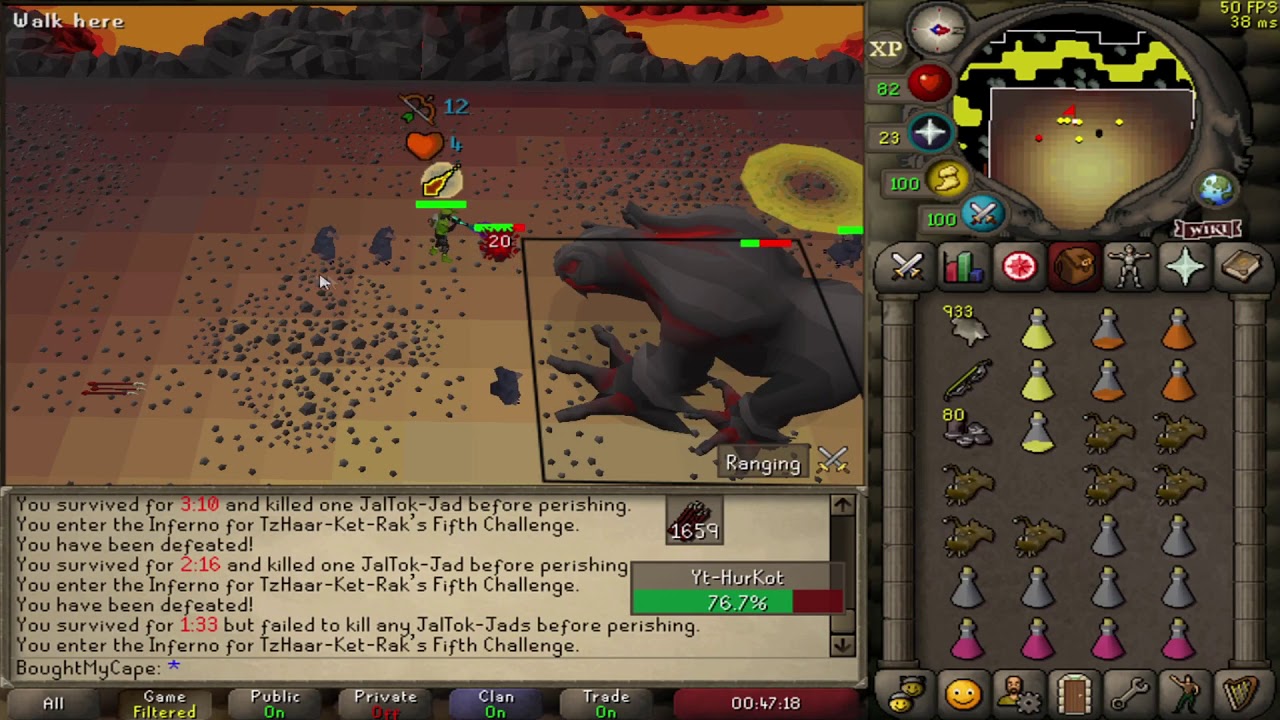 6 Jads Challenge on 68 combat 1 Defence pure