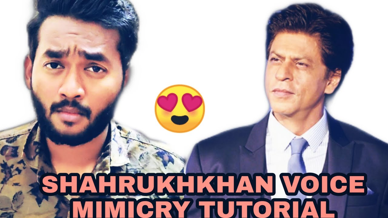 SHAHRUKH KHAN MIMICRY TUTORIAL  | DEEPENDRA SINGH