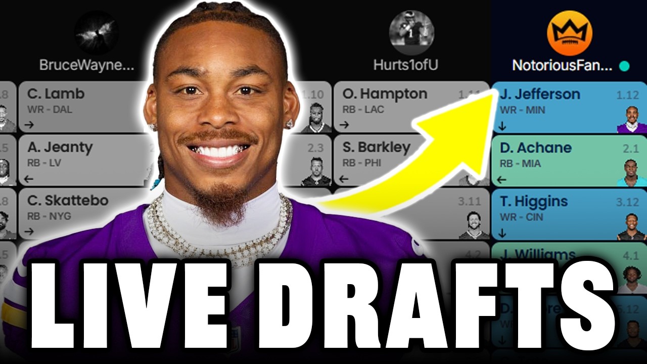 LIVE 2026 Fantasy Football Mock Drafts