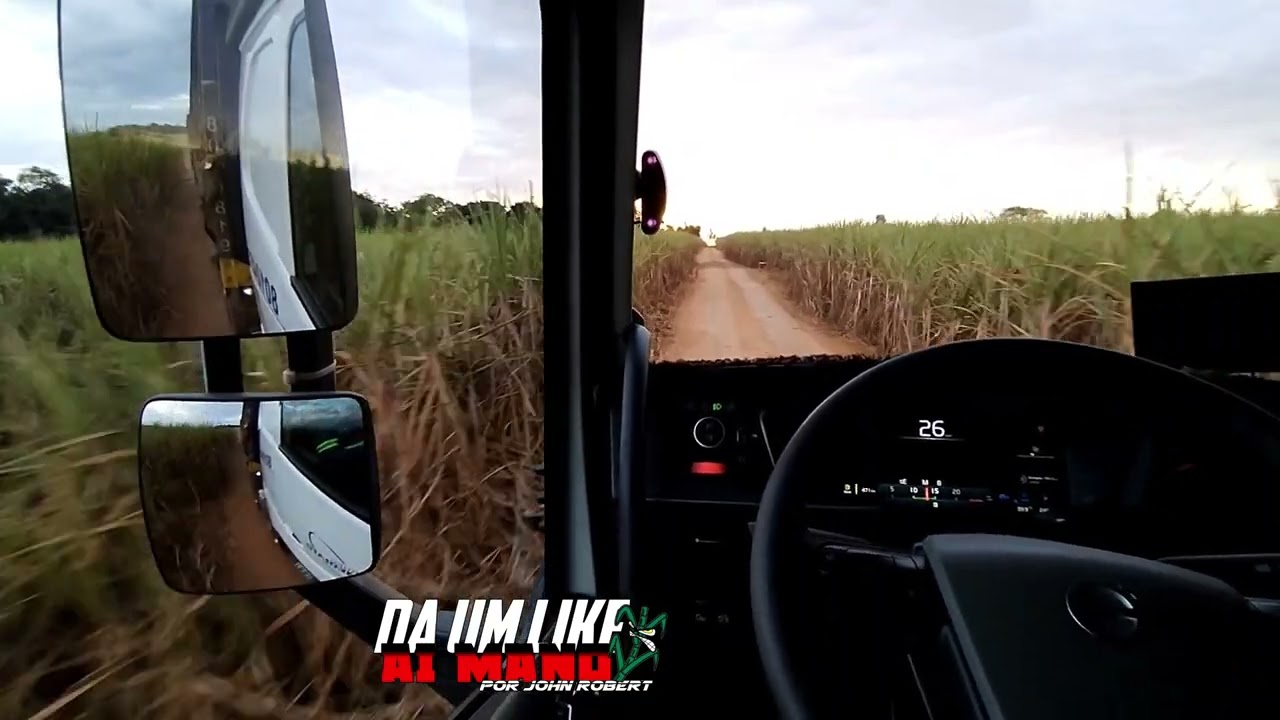 Caminhão canavieiro saindo carregado da roça, Volvo FH 540 #safra2023 #volvofh540 🤠💯🎬