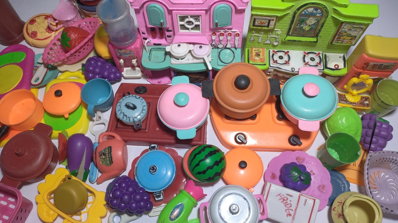 4 Minutes Satisfying Hello Kitty Miniature Kitchen Set | Best Plastic Kitchen Set | Toy ASMR