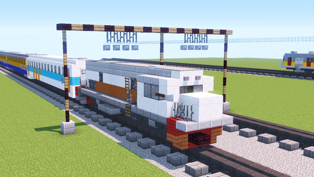 Minecraft Indonesian Railway Concrete Balls Tutorial