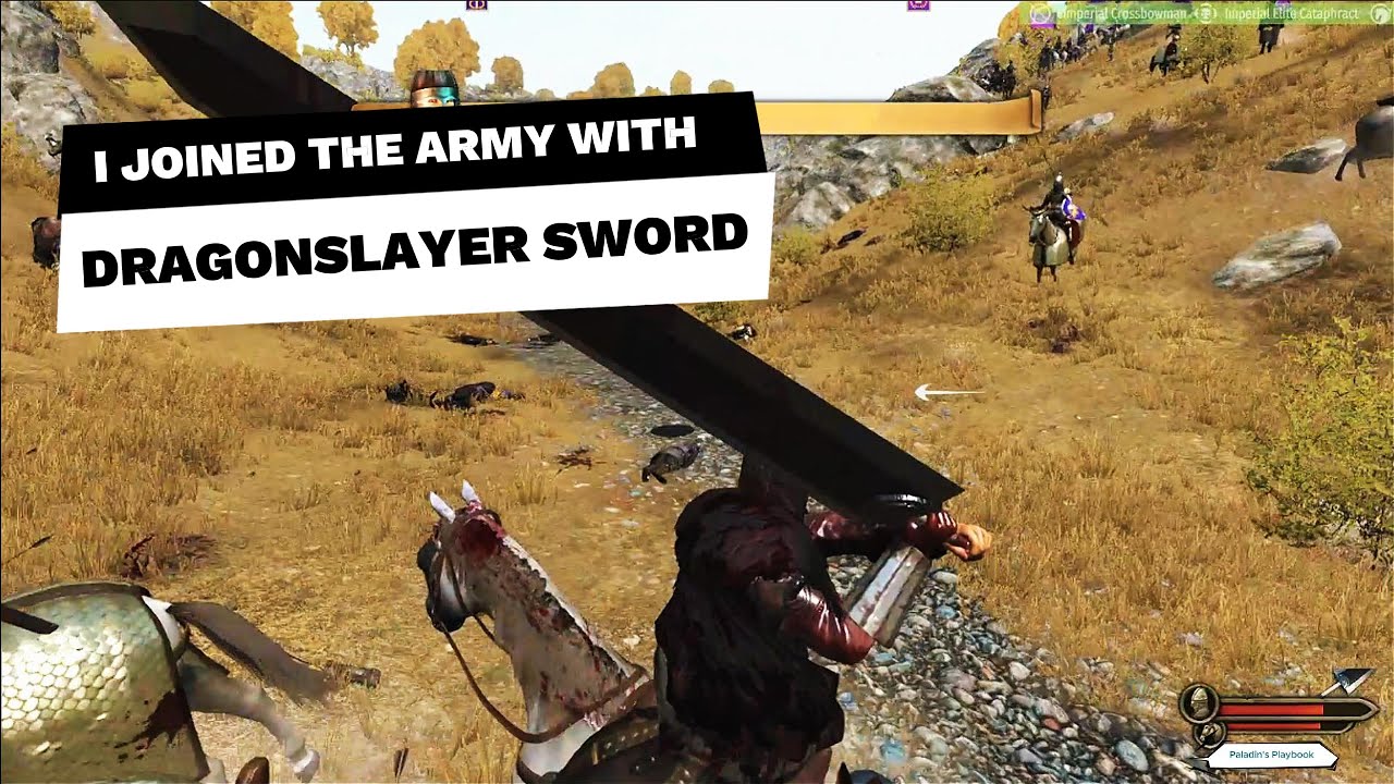 I joined the ARMY with the Dragonslayer Sword from Berserk | Mount & Blade 2: Bannerlord Epic Battle