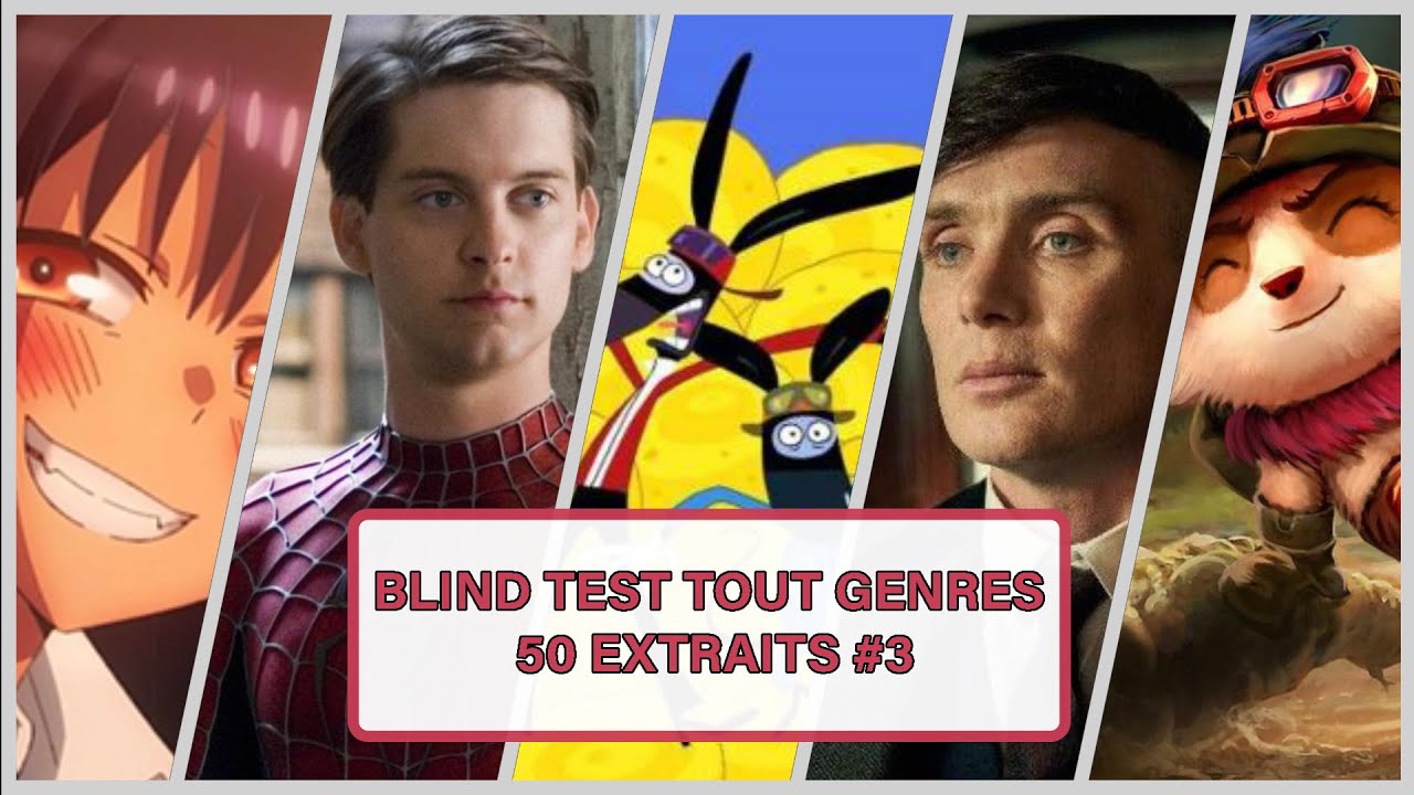 BLIND TEST TOUT GENRES | ANIMES | FILMS | SERIES | DESSIN ANIMES | JEUX VIDEO | DE 50 EXTRAITS #3
