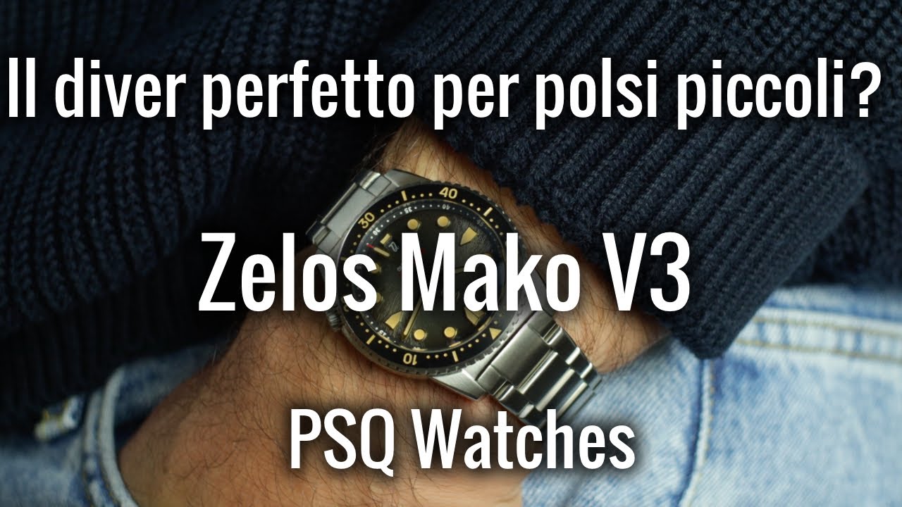 Il diver perfetto per polsi piccoli?  Zelos Mako V3 | PSQ Watches