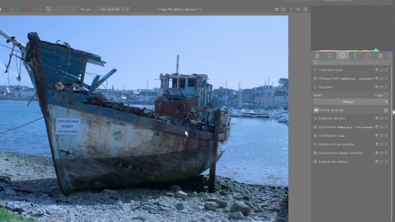 correction d'image avec Darktable 4.4.