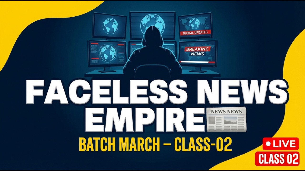 Faceless News Empire – 📰(Batch March) – Class-02