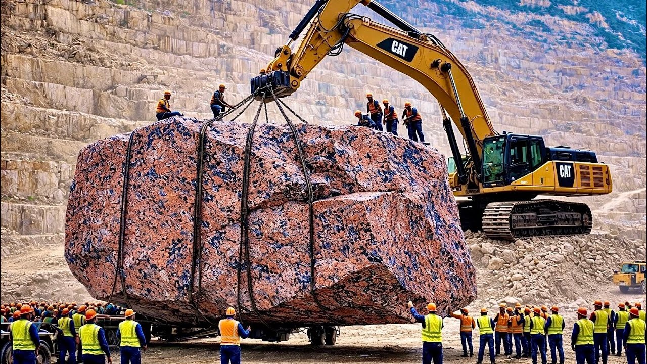 Amazing Marble Factory Process | From Quarry Stone to Perfect Slab