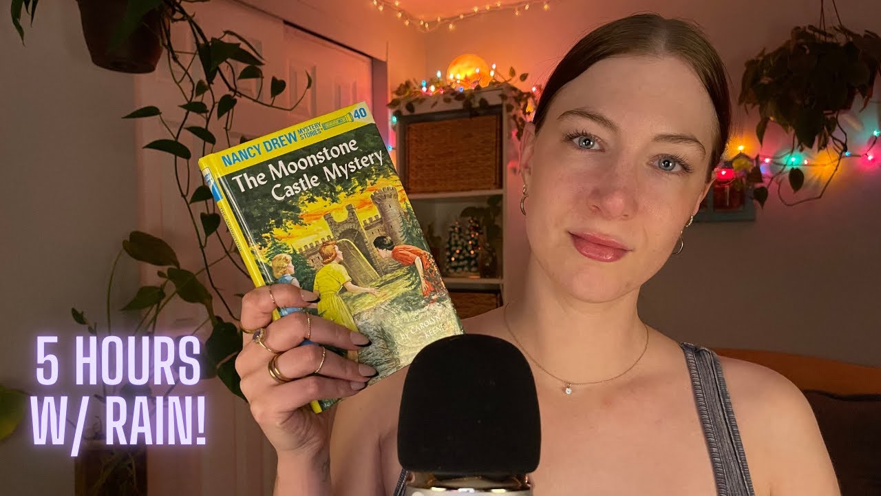ASMR 🌧️ Rainy Reading ALL 20 Chapters of Nancy Drew 📚 5 HR for Sleep & Relaxation