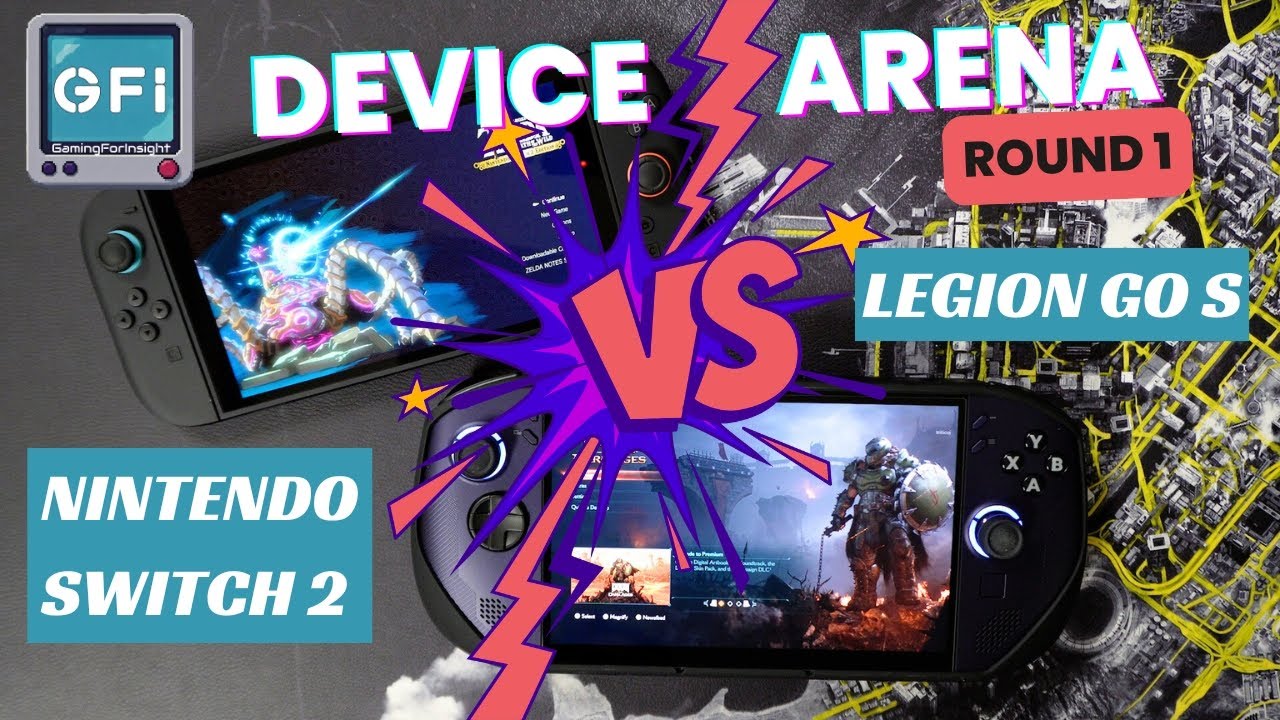 Legion Go S (Nebula) (SteamOS) против Nintendo Switch 2 — Device Arena (Раунд 1)