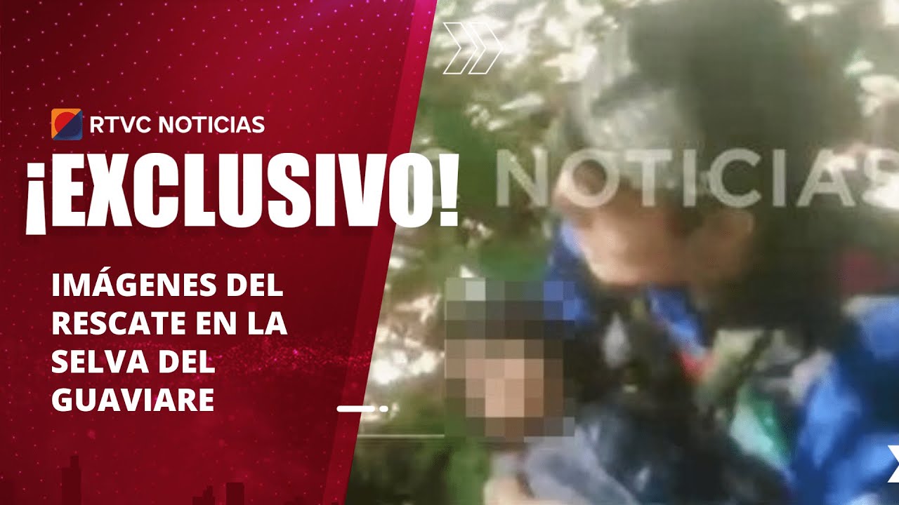 #EXCLUSIVO🔴 Imágenes del rescate de los niños perdidos en la selva el #Guaviare | RTVC Noticias