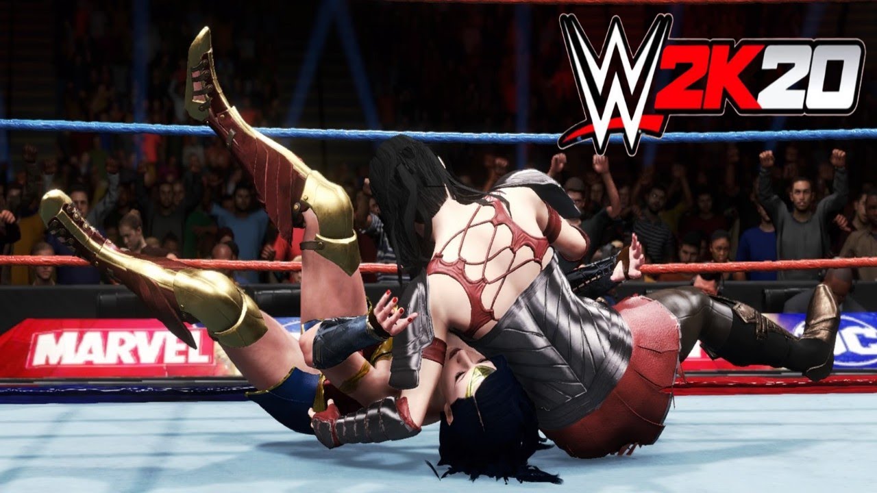 Wonder Woman v Lady Sif! - WWE 2K20 2 Out Of 3 Falls Count Anywhere Match