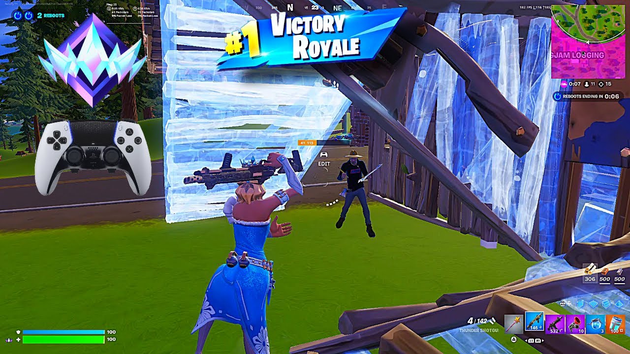 Fortnite Unreal Ranked Reload | PS5 Controller Gameplay