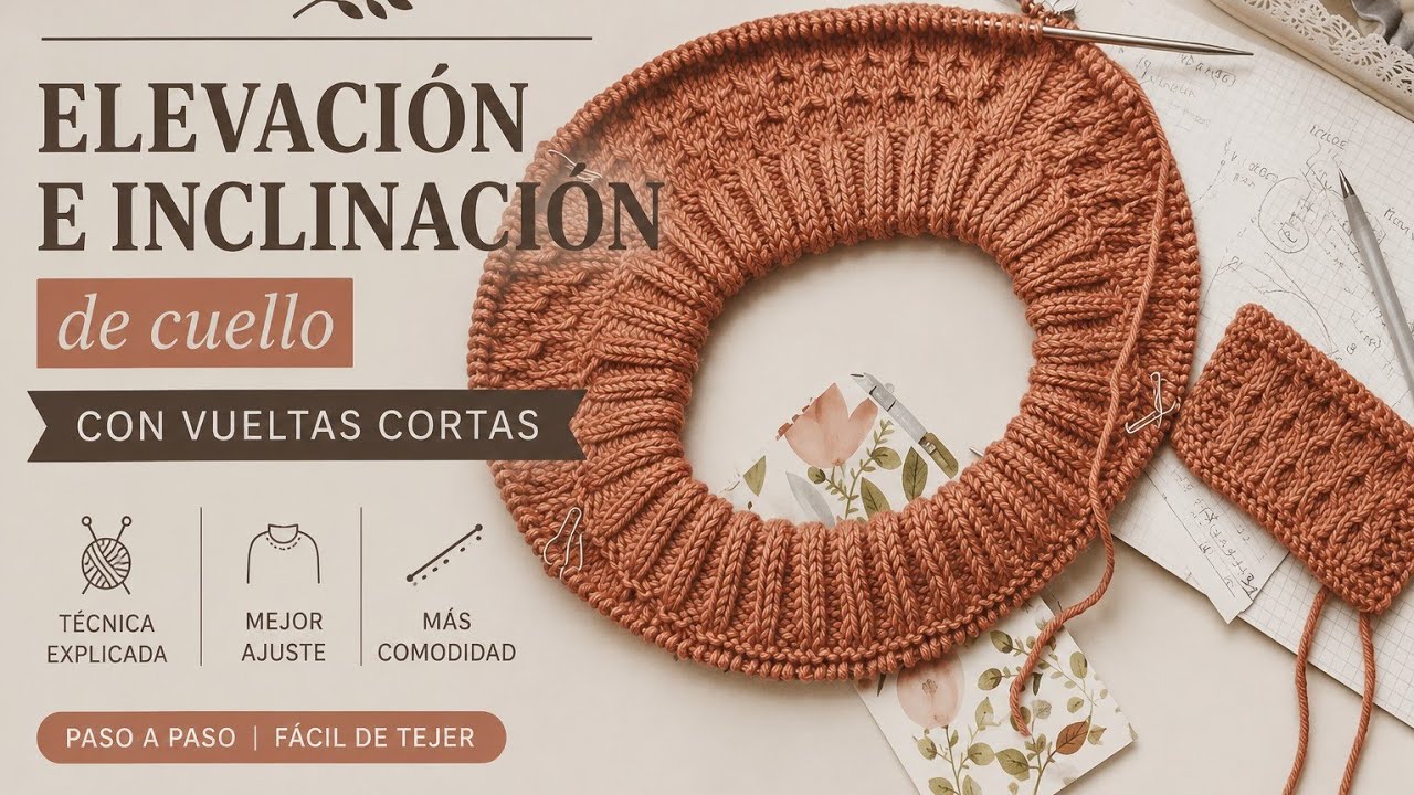 Curso de Vueltas cortas para prendas iniciadas desde el cuello!  Canesú y Escotes todas las tallas