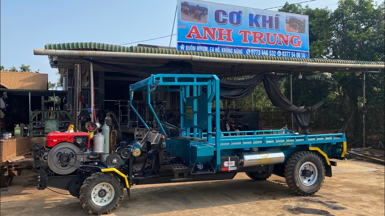 Cơ khí Anh Trung giao thêm chiếc cầu đẩy thắng hơi loke bên Lâm Đồng