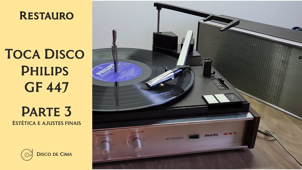 Restauro - Toca Disco Portátil Philips GF 447 - Parte 3