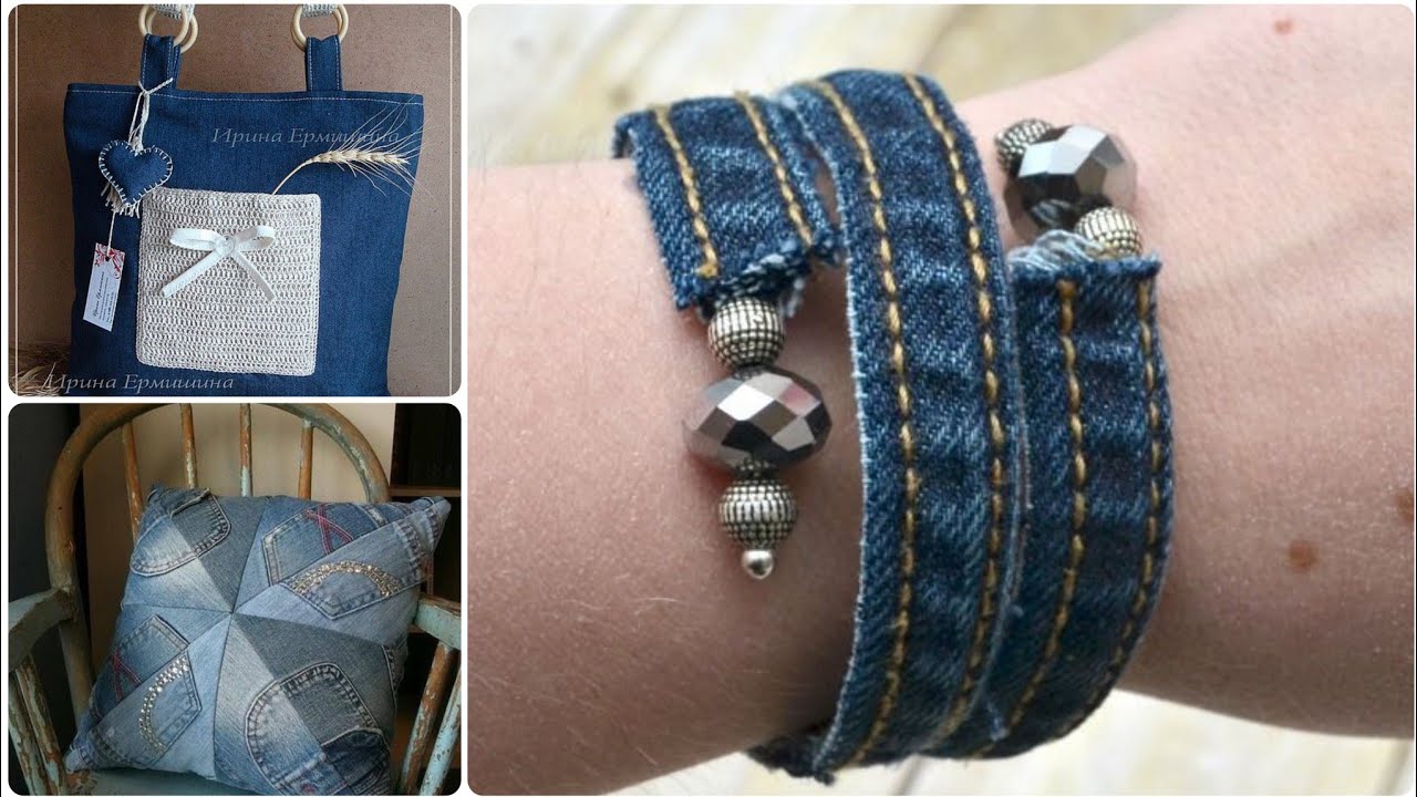130+ Affordable old jeans crafts ideas Recycling Craft design 