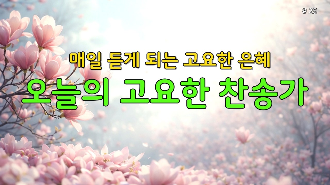 【 은빛찬송 | 깊은 위로 】매일 듣는 평안한 찬송가 모음 🕊️ 마음의 쉼을 주는 고요한 묵상·기도 찬양 25 #찬송가 #은혜찬송 #조용한찬송가 #찬송연속듣기 #새벽기도 #보혈찬양