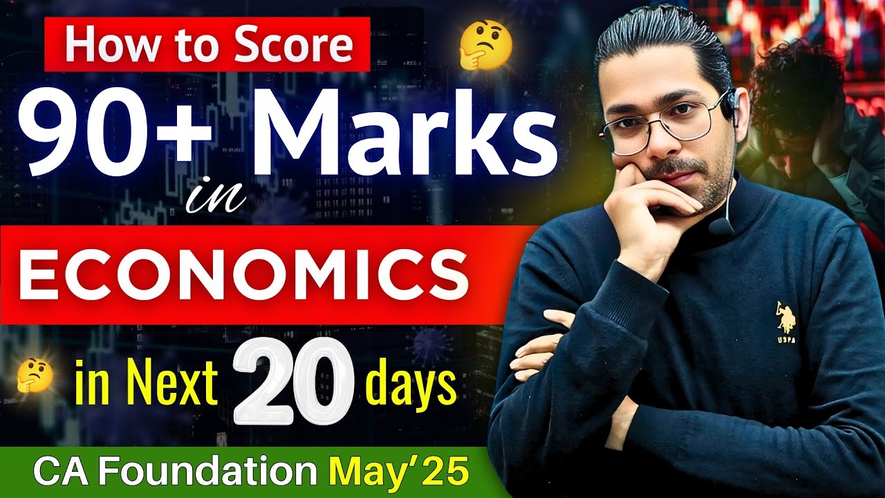 Score 90+ in Business Economics | CA Foundation | Economics Strategy by Prof. Vinit Kumar