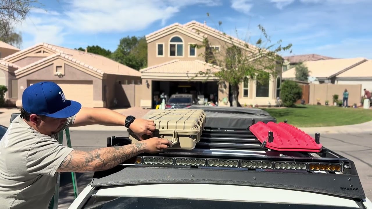 Easy mounting No drilling Required || Harbor Freight Gun Case || Sherpa Roof Rack || 3rd Gen Tacoma