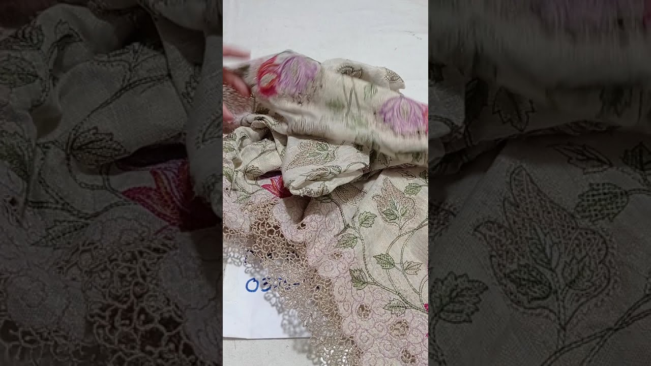Kayseria embroidered cut pieces bareeze embroidered 3pc dress ki new collection #viralvideo #share