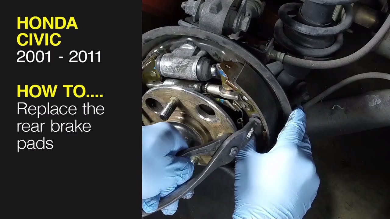 Honda Civic (2001 - 2011) - Replace the rear brake shoes