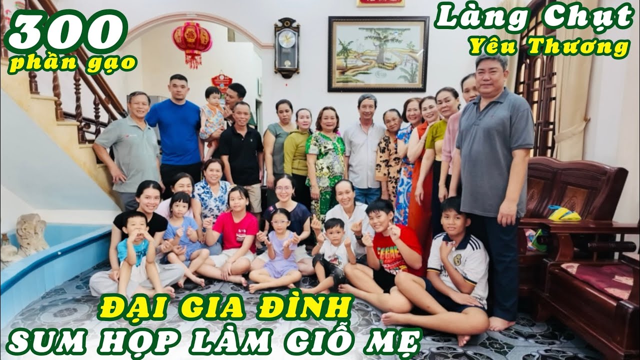 Đại Gia Đình Về Thăm Quê Làng Chụt Làm Đám Giỗ Mẹ. 3 Thế Hệ Chung Tay Phát 300 Phần Quà Đến Xóm Làng