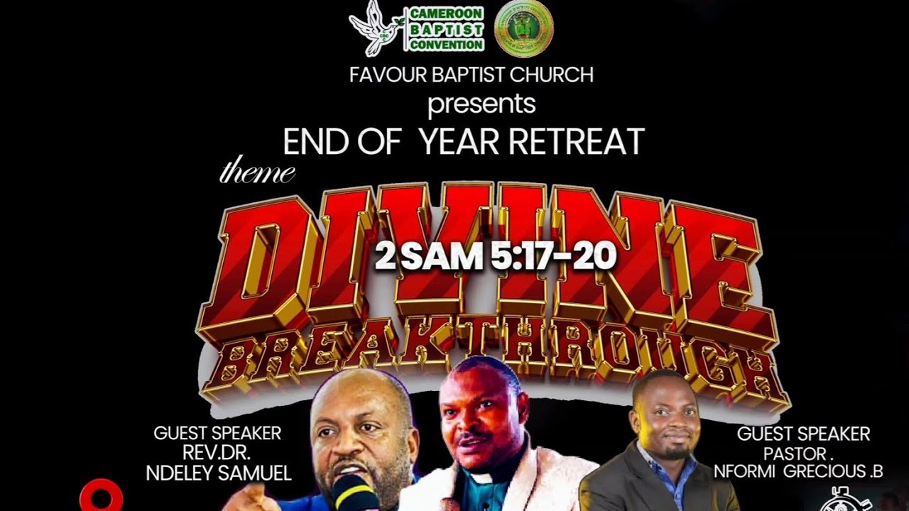 END OF YEAR RETREAT 2025 Day2|| DIVINE BREAKTHROUGH|| 2SAMUEL 5:17-20||MINISTRING PS. GRECIOUS B. 
