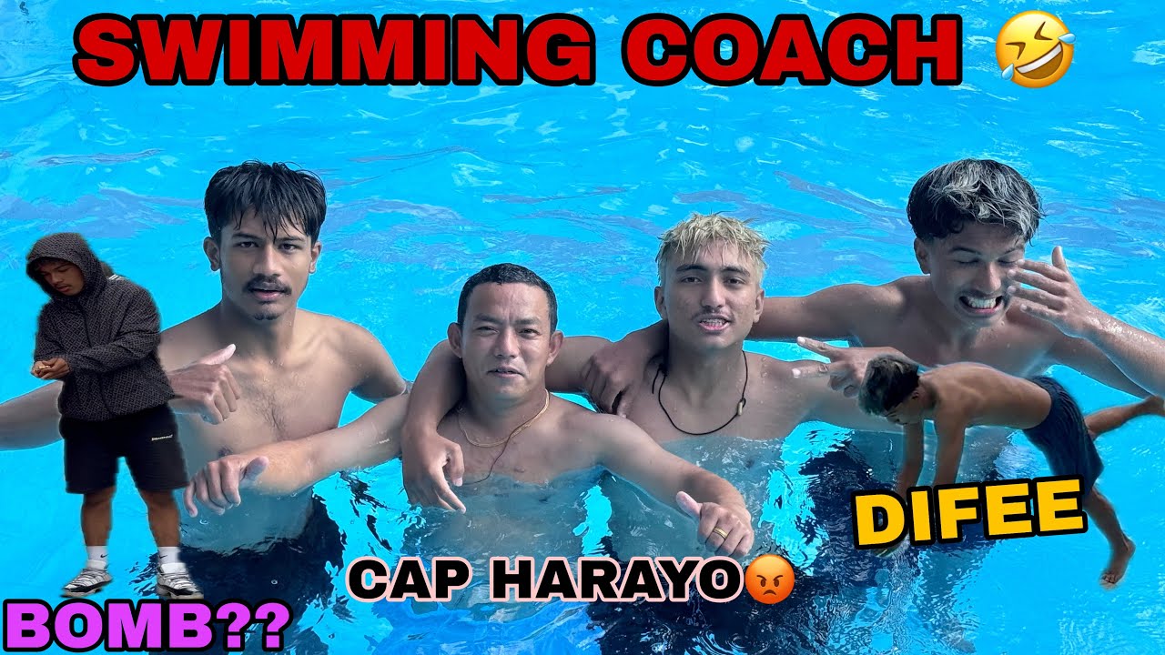 SWIMMING WITH BATTUUDAII😊||SANO BHAI SWIMMER 😱