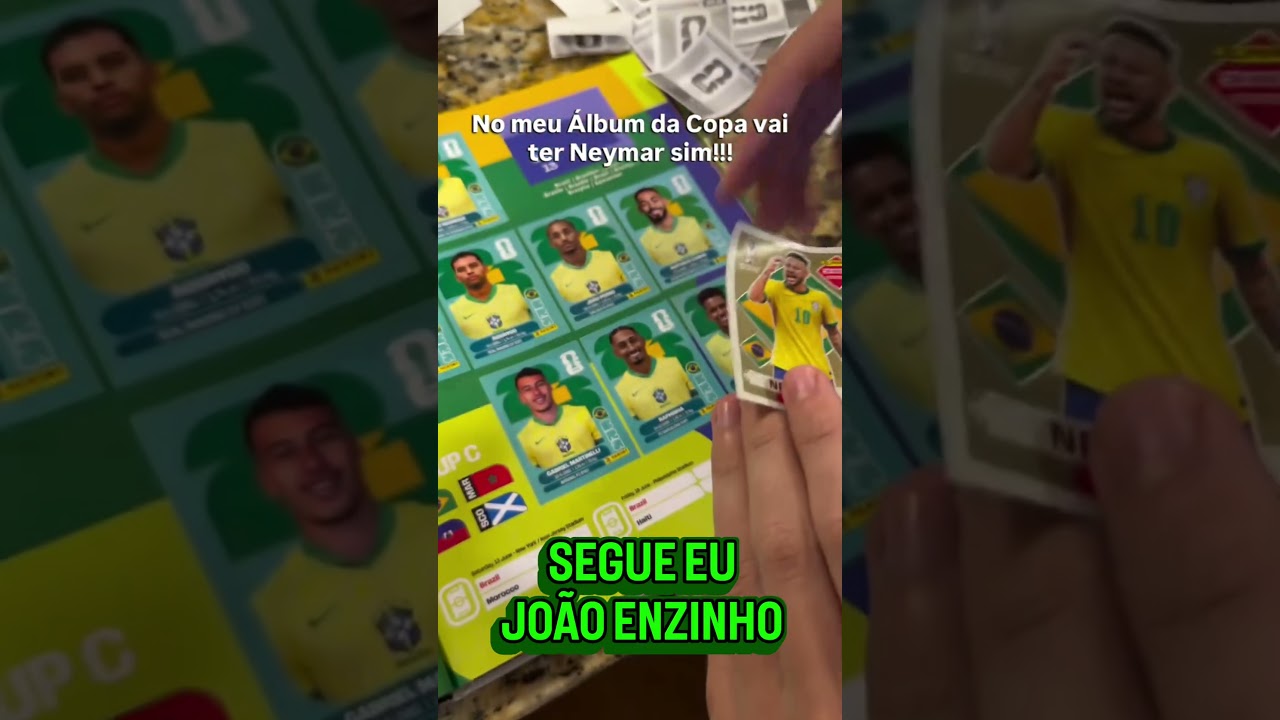 Eu quero viralizar at&eacute; a copa do mundo! Qual figurinha do Neymar do &aacute;lbum voc&ecirc; escolhe?#copadomundo