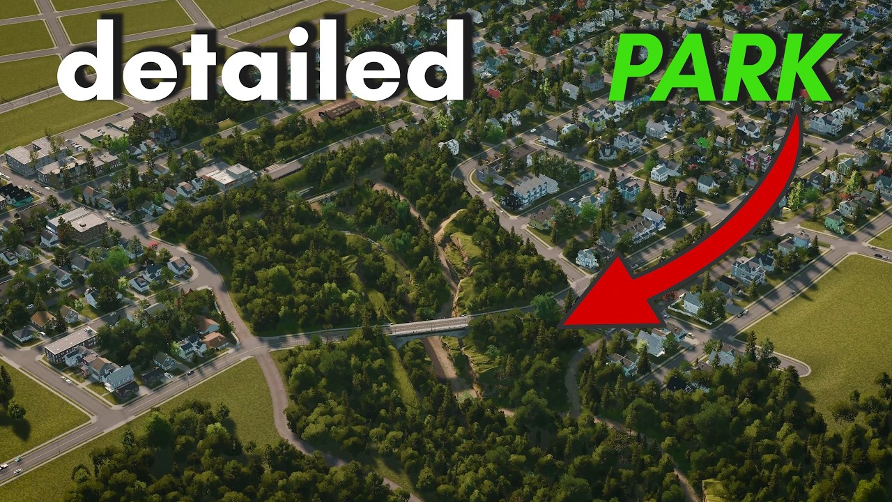 Nature detailing in Cities Skylines 1 is FUN! | C:S1 Amaranth Bay #24