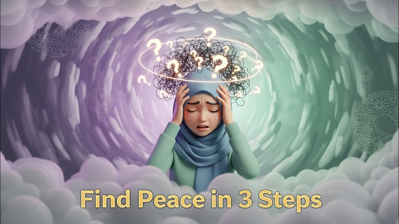 Overthinking Stealing Your Peace? 3 Islamic Hacks to Stop It! 🧠🤯 🕌