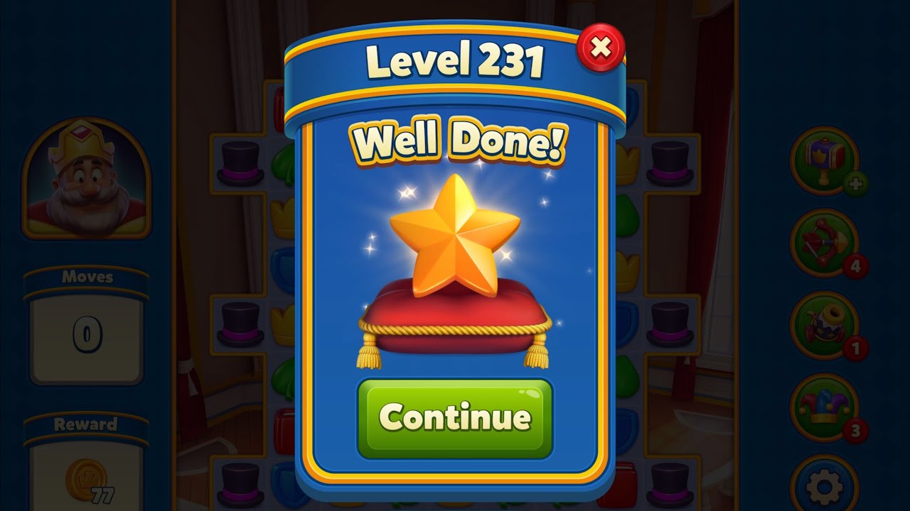 Royal Match - King Robert - Level 231 to 240