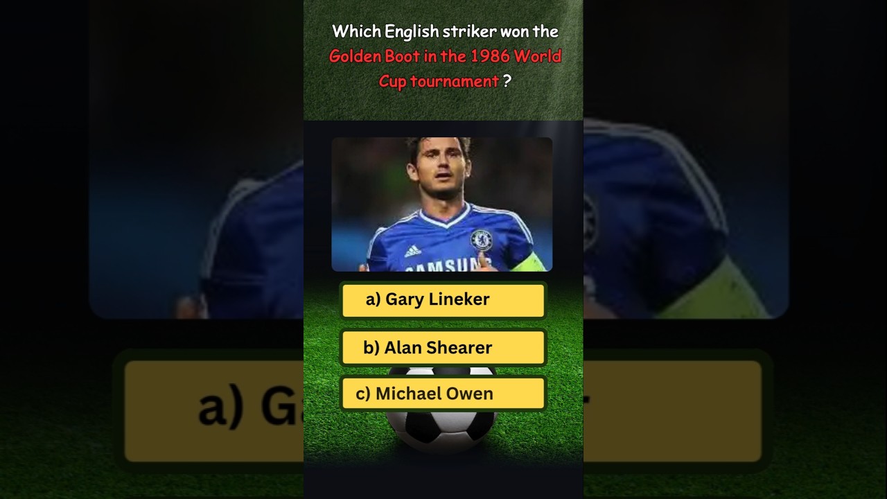 🏆⚽ Викторина о британском футболе! Кто выиграл &laquo;Золотую бутсу&raquo; на чемпионате мира 1986 года? 🇬🇧 #...