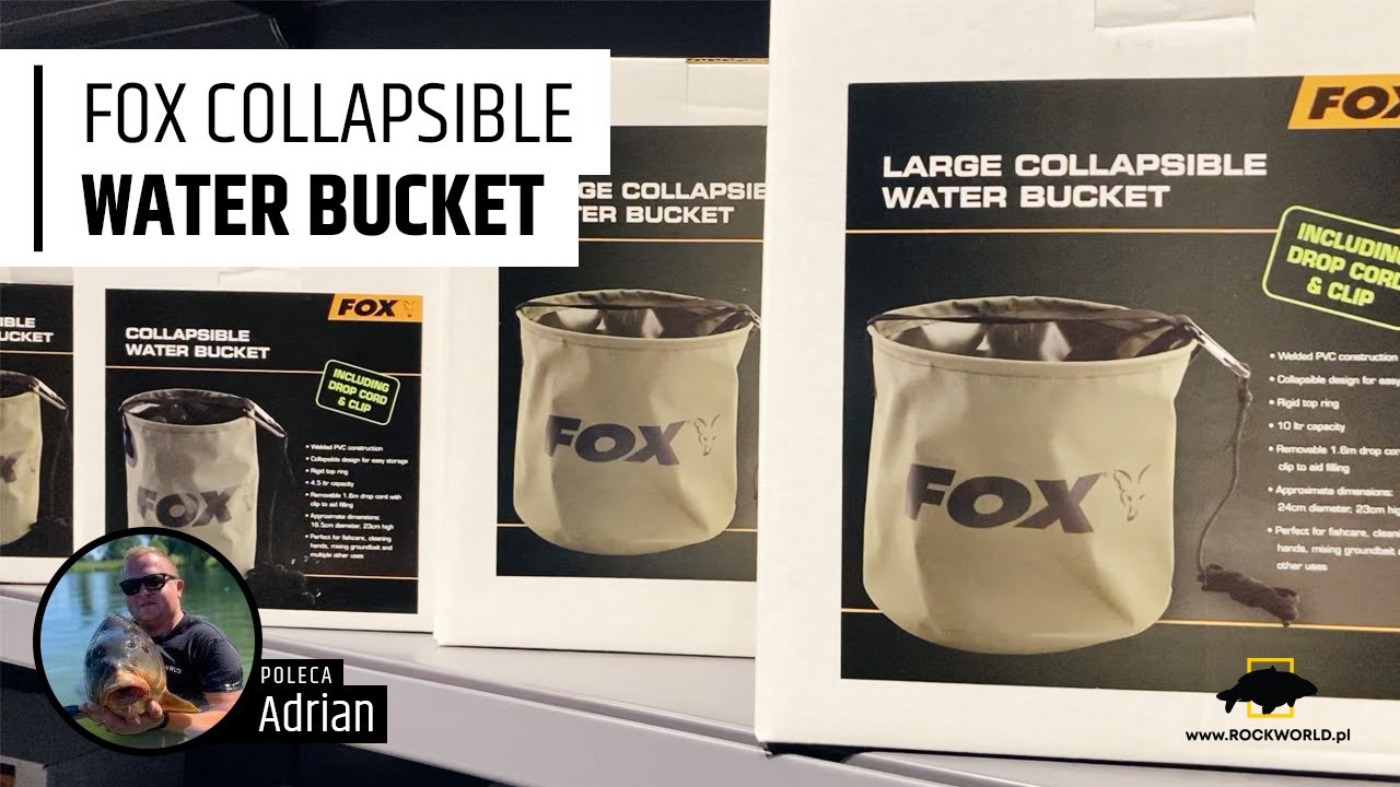 Fox Collapsable Water Bucket inc Rope