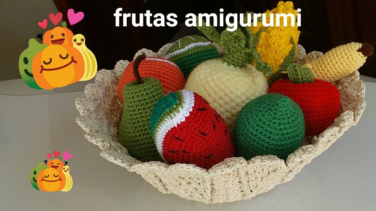 amigurumi frutas lindas em crochê.