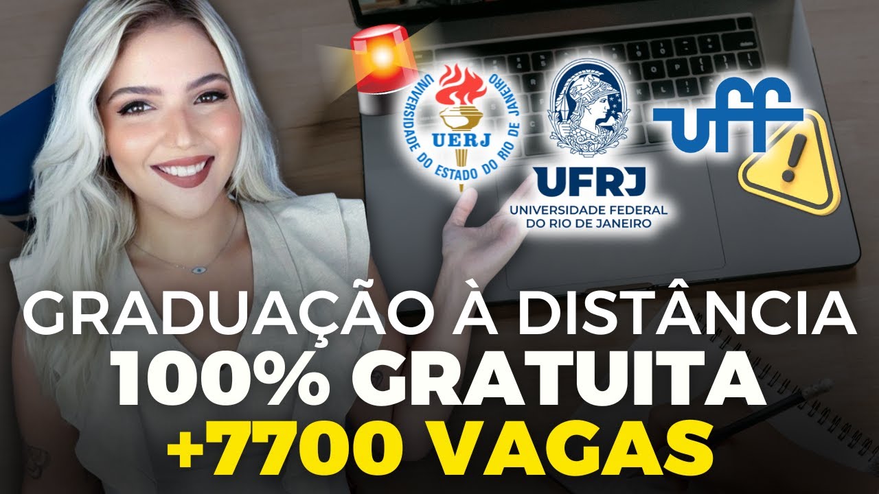 UFRJ, UERJ, UFF abrem 17 CURSOS de GRADUAÇÃO EAD GRATUITA 😱 | CEDERJ | Mari Rel