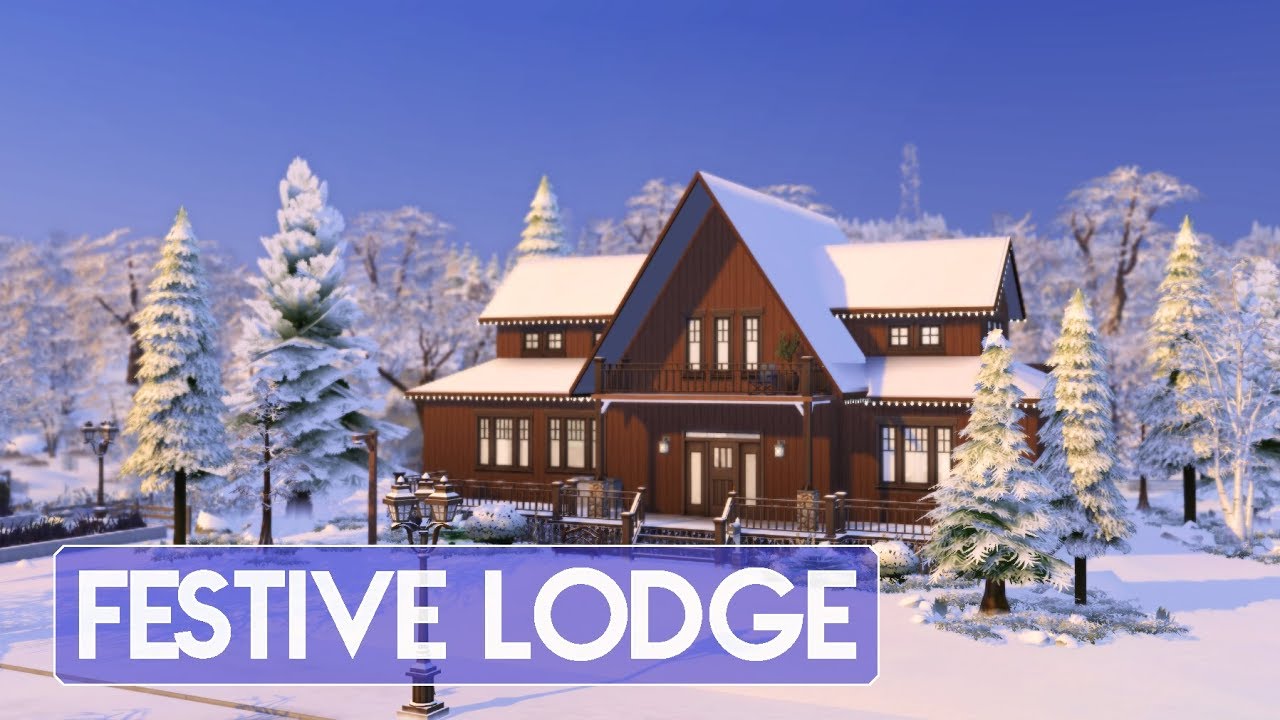 Sims 4 | House Building | Festive Lodge