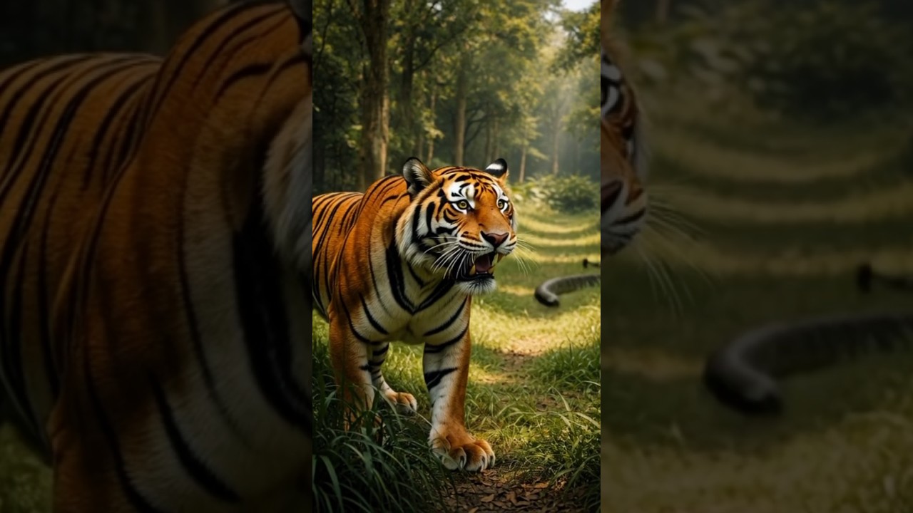 rescue tiger from giant snake 🐅 🐉 