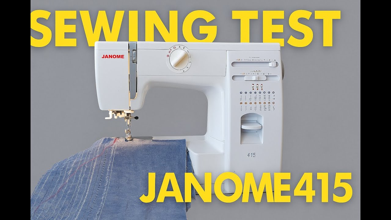 Тест швейной машинки Janome 415 • Sewing Machine Janome 415 Test • Test der Nähmaschine Janome 415