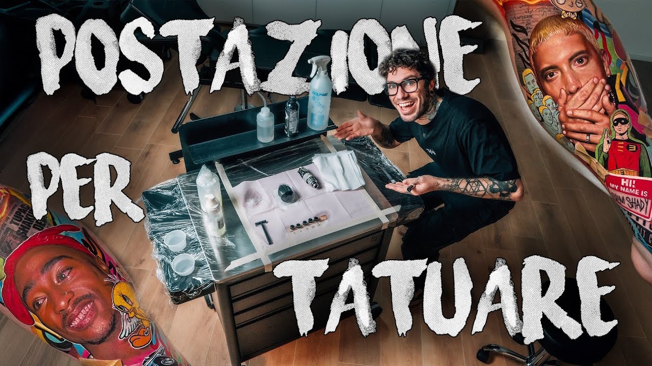 COME SI PREPARA UNA POSTAZIONE PER TATUARE ? - ANDREA BRUSADIN