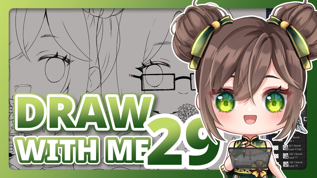 🐼🌻 [30]┊Arting - OC Sheet & Collab ❤️「 mic off 」