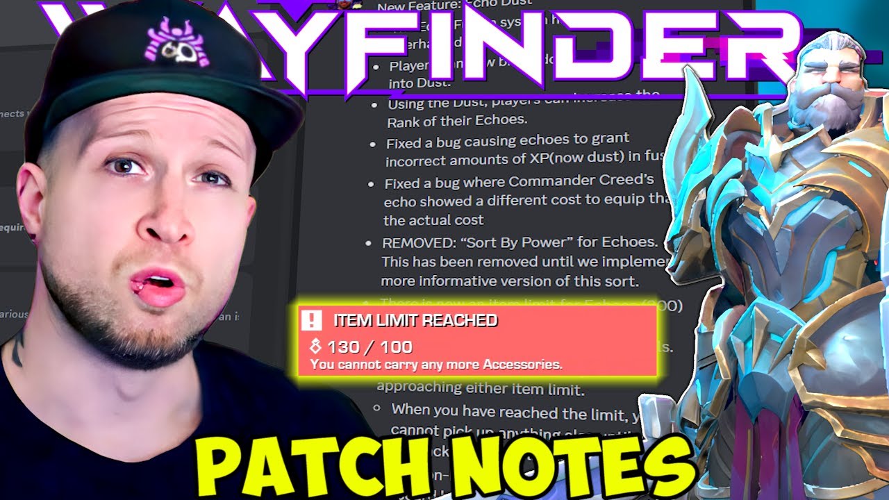 Wayfinder Patch Notes - XP Boost, Echo Dust, Limited Inventory Space and more! (September 23, 2023)