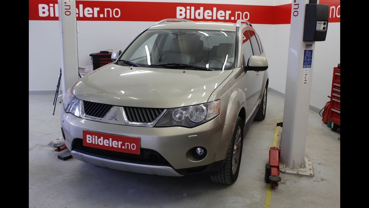 Mitsubishi Outlander: Hvordan bytte reg.reim, vannpumpe og multireim 2.0 DI-D, - 2007 til 2012 mod.