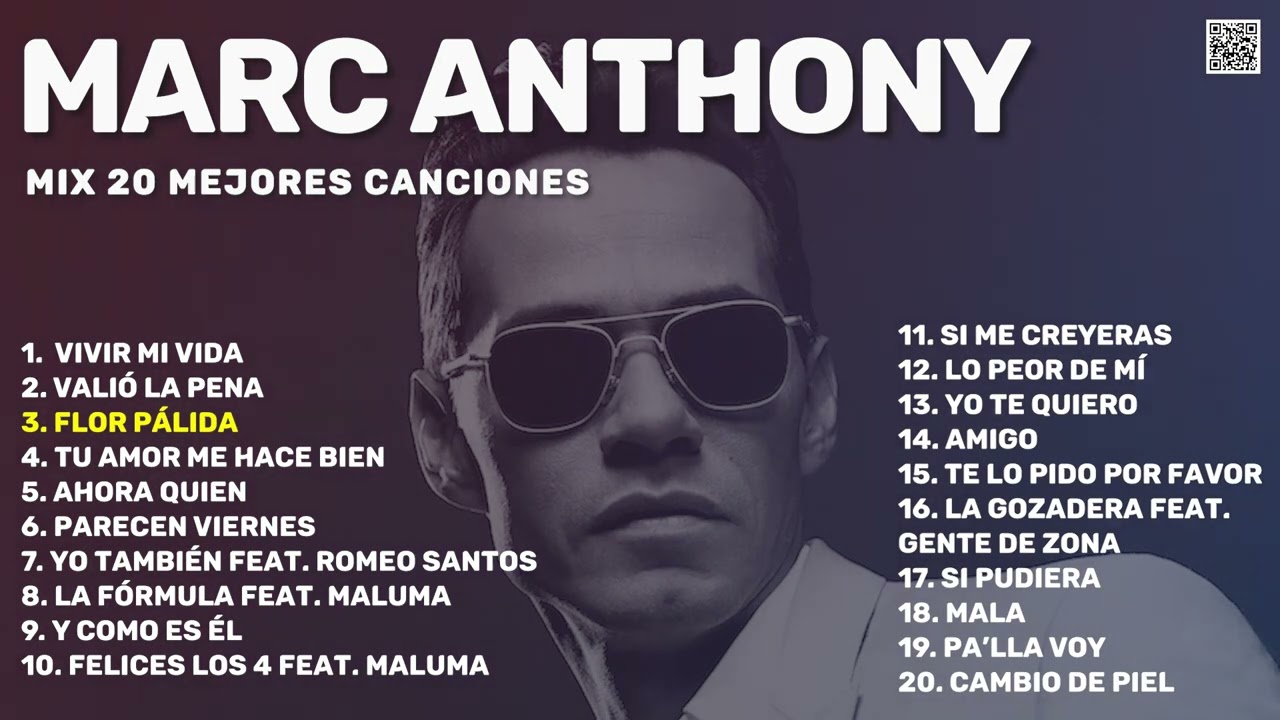 Marc Anthony Mix 20 Mejores Canciones de Salsa