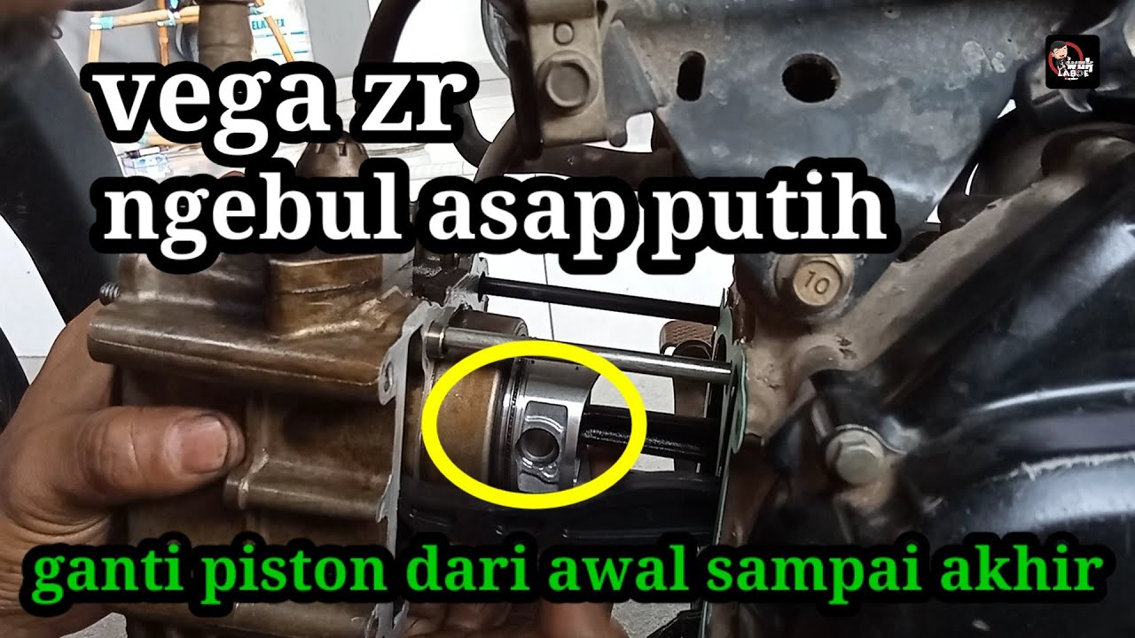 Cara mengganti piston kit yamaha vega zr || bantalan rantai keteng || skir klep || posisi top