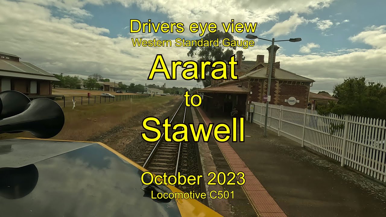 Drivers eye view, Ararat to Stawell, Oct 2023