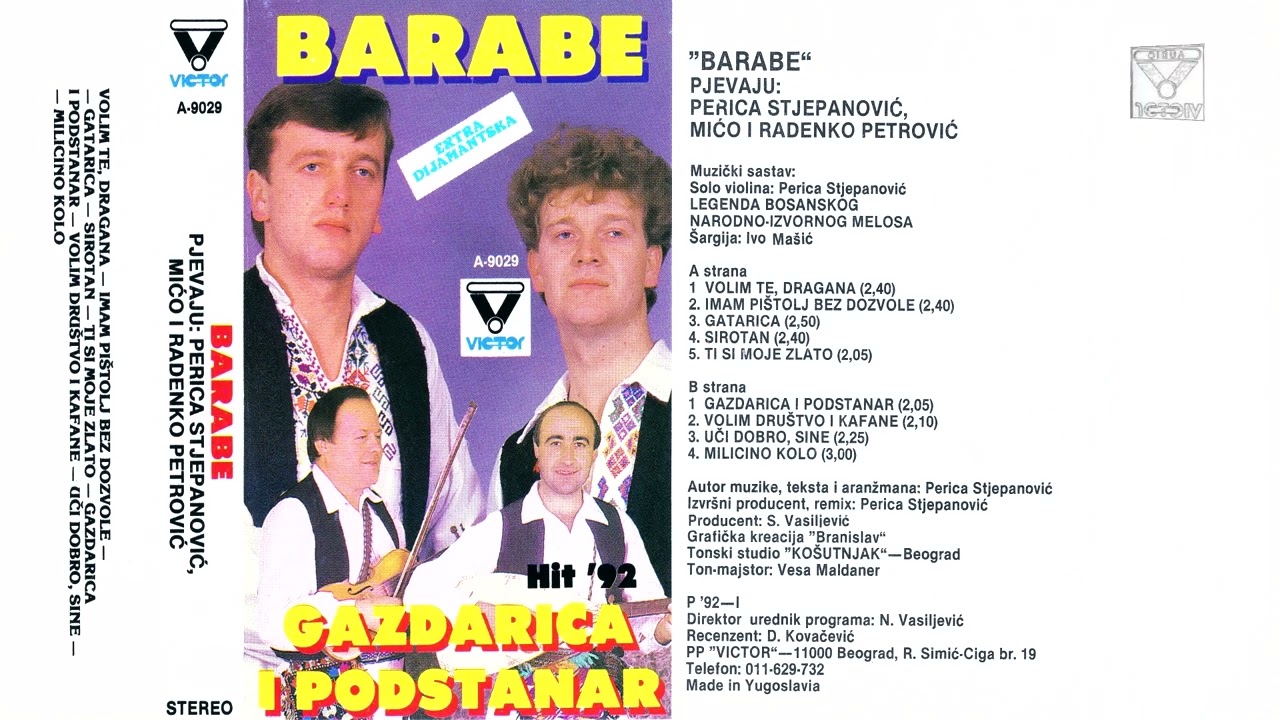 Izvorna grupa Barabe - Uci dobro sine - (Audio 1992)